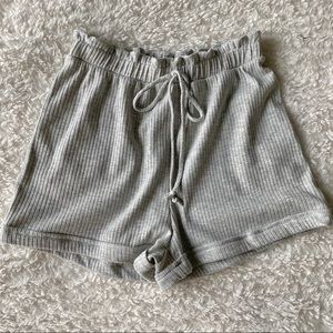 NWOT Blue Blush High Waist Grey Lounge Shorts